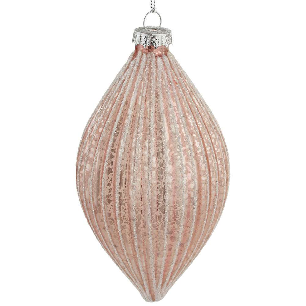 Christamas tree decoration Shiny Glass, Pink